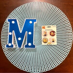 Set of 4 Despicable Me Buttons; New